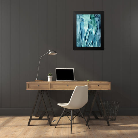 Water Women II Black Modern Wood Framed Art Print by Popp, Grace