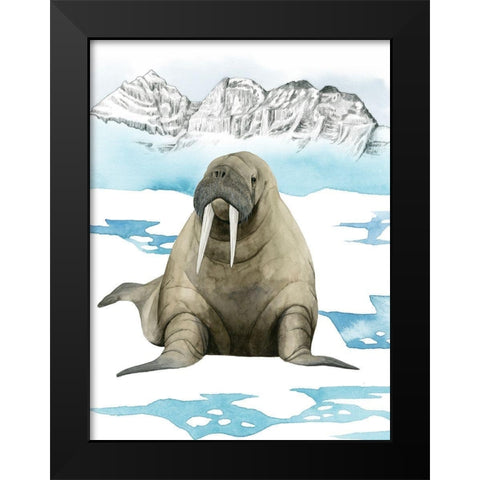 Arctic Animal III Black Modern Wood Framed Art Print by Popp, Grace