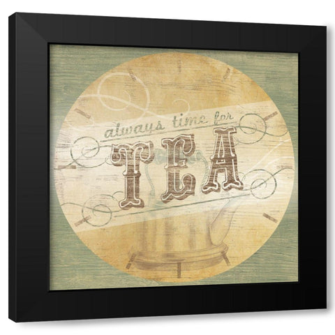 Beverage OClock II Black Modern Wood Framed Art Print with Double Matting by Vess, June Erica