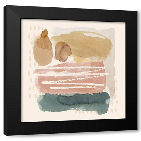 Ochre Echo I Black Modern Wood Framed Art Print by Popp, Grace