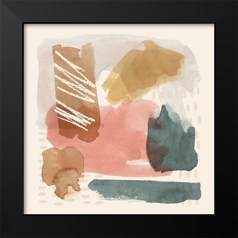 Ochre Echo II Black Modern Wood Framed Art Print by Popp, Grace