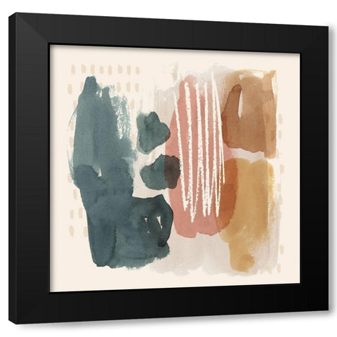 Ochre Echo III Black Modern Wood Framed Art Print by Popp, Grace