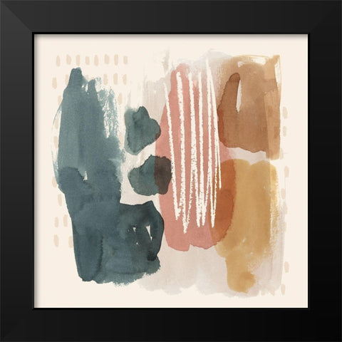 Ochre Echo III Black Modern Wood Framed Art Print by Popp, Grace