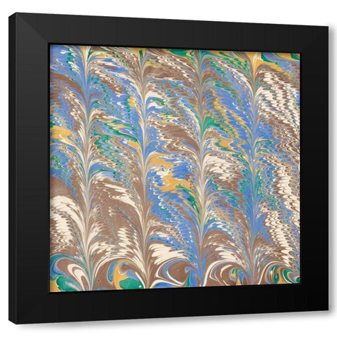 Florentine II Black Modern Wood Framed Art Print with Double Matting by Unknown