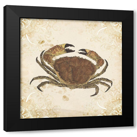 La Mer Shellfish II Black Modern Wood Framed Art Print by Wang, Melissa