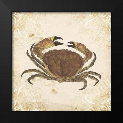 La Mer Shellfish II Black Modern Wood Framed Art Print by Wang, Melissa