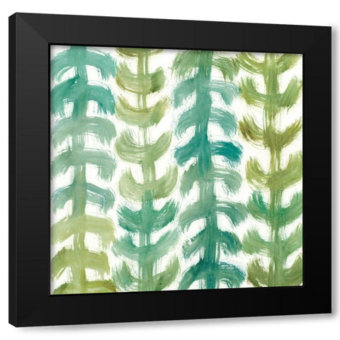 Woodbine I Black Modern Wood Framed Art Print with Double Matting by Zarris, Chariklia