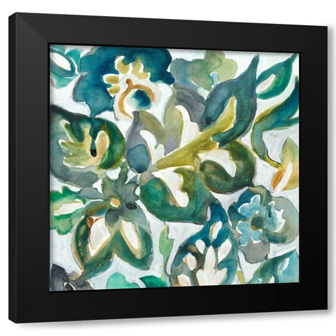 Woodbine II Black Modern Wood Framed Art Print with Double Matting by Zarris, Charliklia