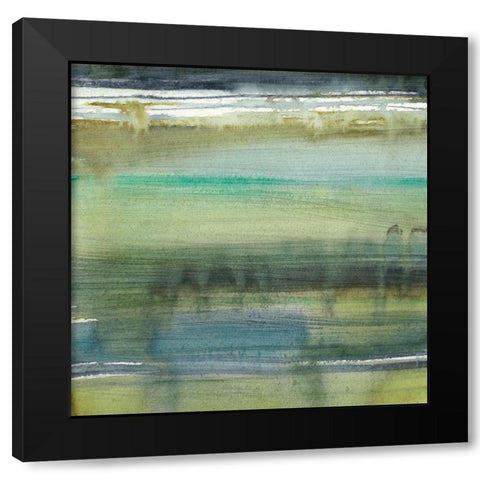 Woodbine VI Black Modern Wood Framed Art Print with Double Matting by Zarris, Chariklia