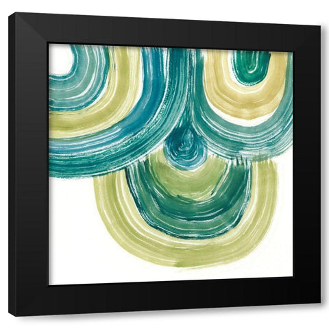 Woodbine VII Black Modern Wood Framed Art Print with Double Matting by Zarris, Chariklia