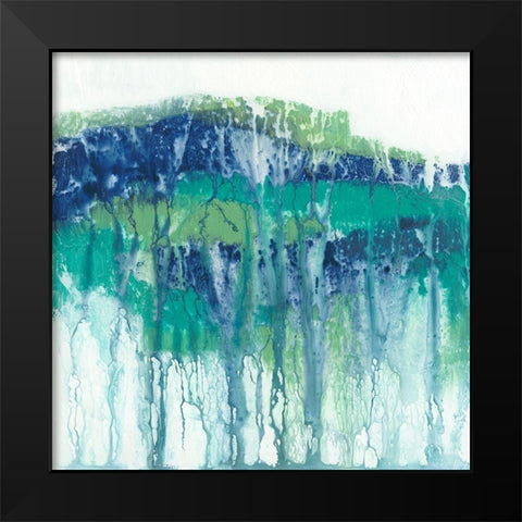 Emerging Layers I Black Modern Wood Framed Art Print by Holland, J.