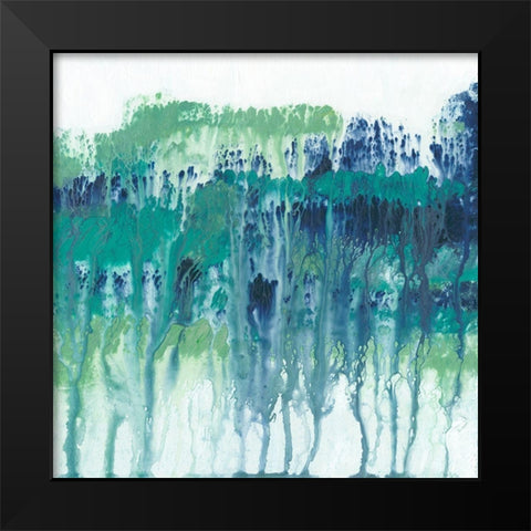 Emerging Layers II Black Modern Wood Framed Art Print by Holland, J.