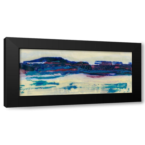 Vibrant Horizon I Black Modern Wood Framed Art Print by Holland, J.