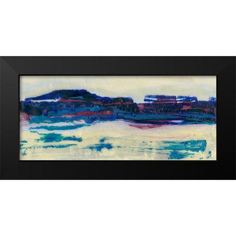 Vibrant Horizon I Black Modern Wood Framed Art Print by Holland, J.