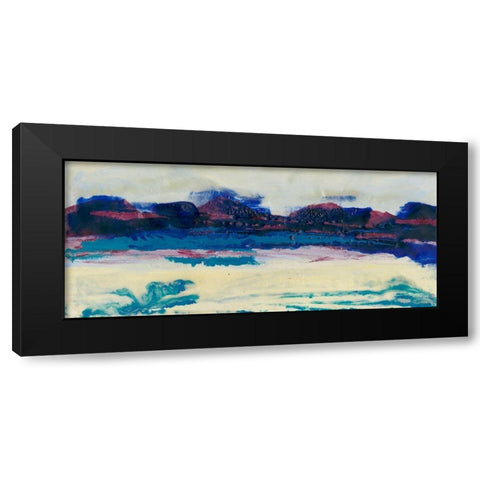 Vibrant Horizon II Black Modern Wood Framed Art Print with Double Matting by Holland, J.