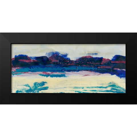 Vibrant Horizon II Black Modern Wood Framed Art Print by Holland, J.