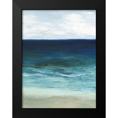 Sandfiddler Drive II Black Modern Wood Framed Art Print by Popp, Grace