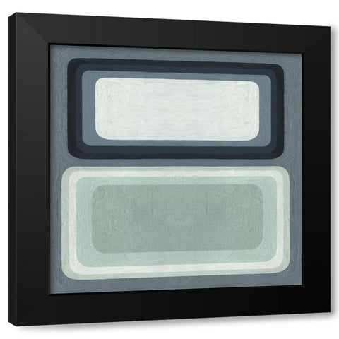 Maritime Color Field I Black Modern Wood Framed Art Print with Double Matting by Scarvey, Emma