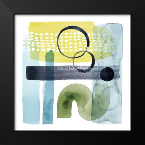 Refractions I Black Modern Wood Framed Art Print by Popp, Grace