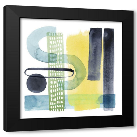 Refractions II Black Modern Wood Framed Art Print with Double Matting by Popp, Grace