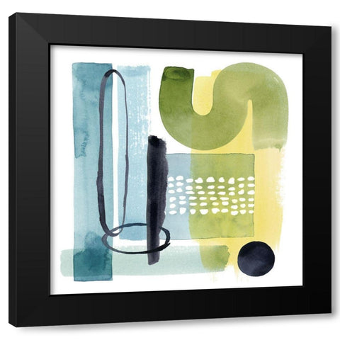 Refractions III Black Modern Wood Framed Art Print by Popp, Grace