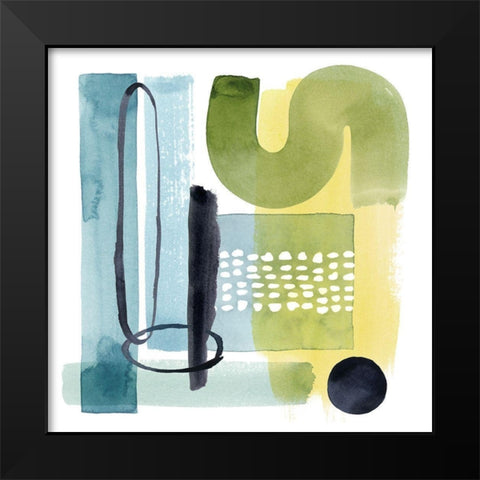 Refractions III Black Modern Wood Framed Art Print by Popp, Grace