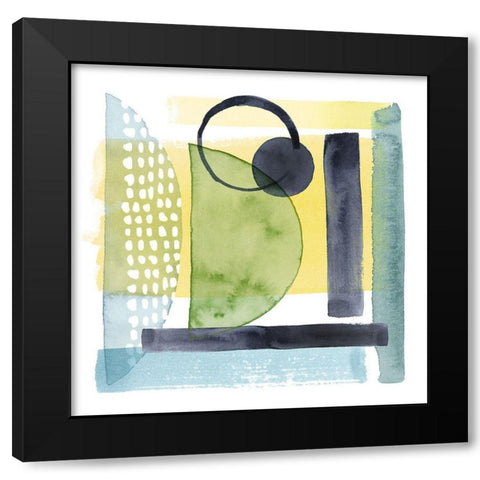 Refractions IV Black Modern Wood Framed Art Print with Double Matting by Popp, Grace
