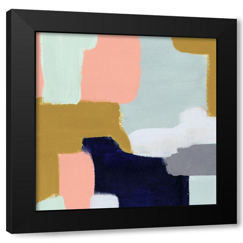 Languid I Black Modern Wood Framed Art Print with Double Matting by Borges, Victoria