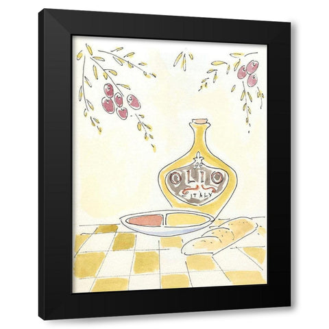 Olio della Cucina I Black Modern Wood Framed Art Print with Double Matting by Paul, Alan
