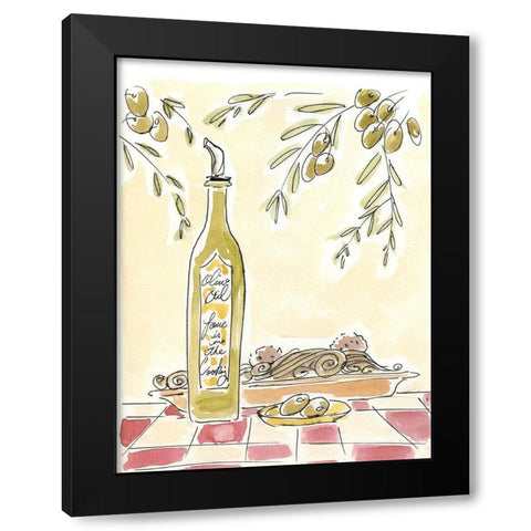 Olio della Cucina II Black Modern Wood Framed Art Print by Paul, Alan
