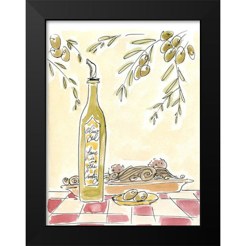 Olio della Cucina II Black Modern Wood Framed Art Print by Paul, Alan