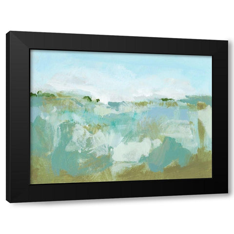 West Wind II Black Modern Wood Framed Art Print by Long, Christina