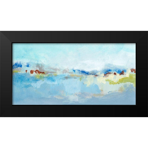 Sea Breeze Landscape I Black Modern Wood Framed Art Print by Long, Christina