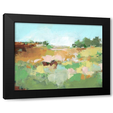 Summer Walk II Black Modern Wood Framed Art Print by Long, Christina