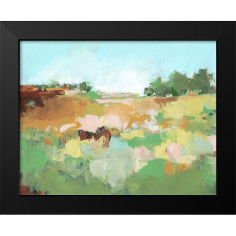 Summer Walk II Black Modern Wood Framed Art Print by Long, Christina