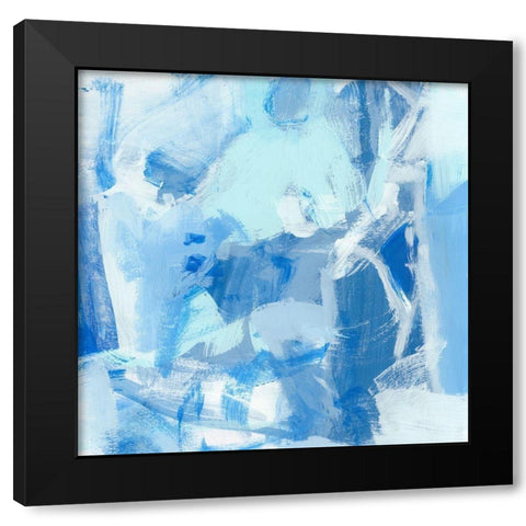Blue Light I Black Modern Wood Framed Art Print by Long, Christina