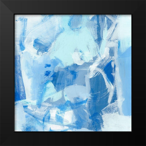 Blue Light I Black Modern Wood Framed Art Print by Long, Christina