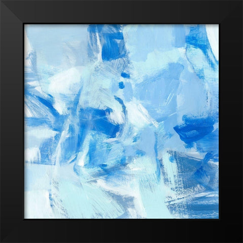 Blue Light II Black Modern Wood Framed Art Print by Long, Christina