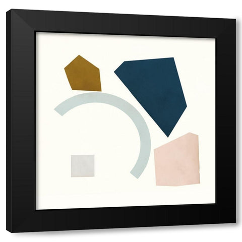 Lapidary II Black Modern Wood Framed Art Print by Borges, Victoria