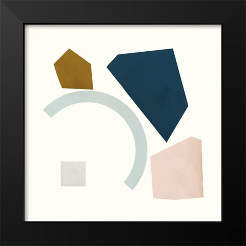 Lapidary II Black Modern Wood Framed Art Print by Borges, Victoria