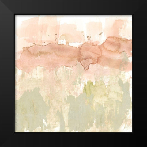 Dusty Blush and Olive II Black Modern Wood Framed Art Print by Goldberger, Jennifer