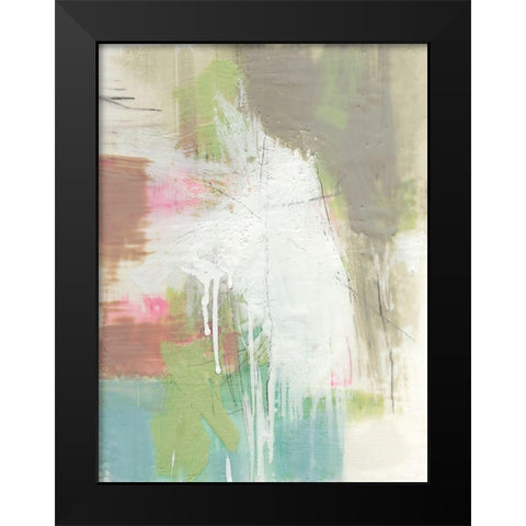 Retro Splash I Black Modern Wood Framed Art Print by Goldberger, Jennifer
