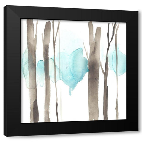 Snow Line V Black Modern Wood Framed Art Print by Goldberger, Jennifer
