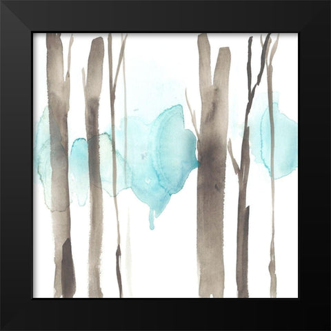 Snow Line V Black Modern Wood Framed Art Print by Goldberger, Jennifer