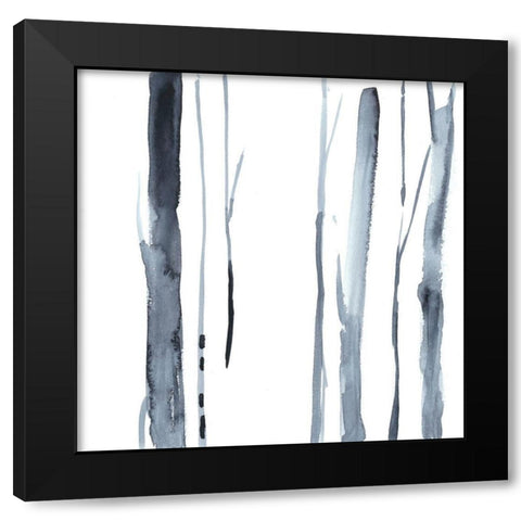Snow Line VIII Black Modern Wood Framed Art Print by Goldberger, Jennifer