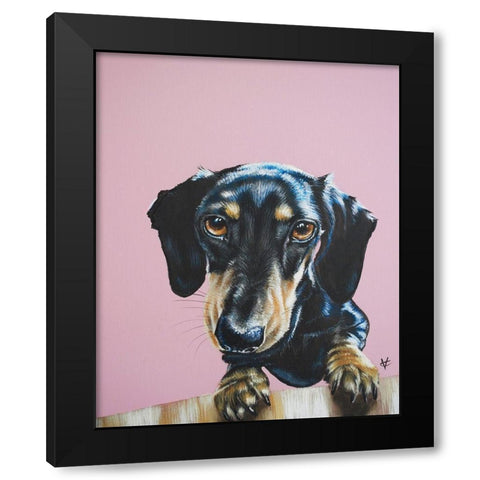 The Constant Visitor Black Modern Wood Framed Art Print with Double Matting by Coleman, Victoria