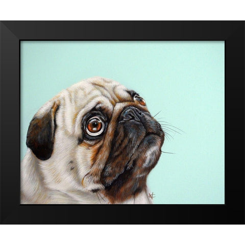 The Treat Black Modern Wood Framed Art Print by Coleman, Victoria