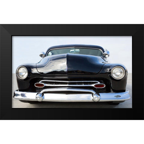 Hot Rod Black Modern Wood Framed Art Print by Linden, Sally