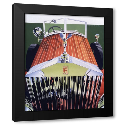 Grill Black Modern Wood Framed Art Print by Mukai, Dennis