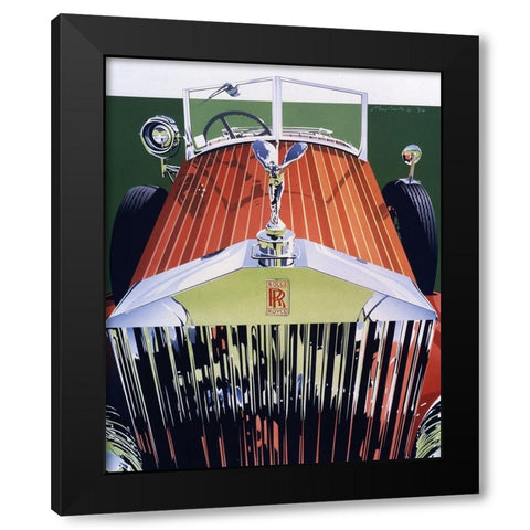 UA CH Grille Black Modern Wood Framed Art Print by Mukai, Dennis